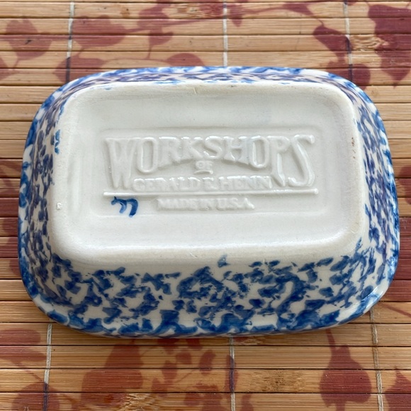 Henn workshop blue sponge ware. - Picture 5 of 6